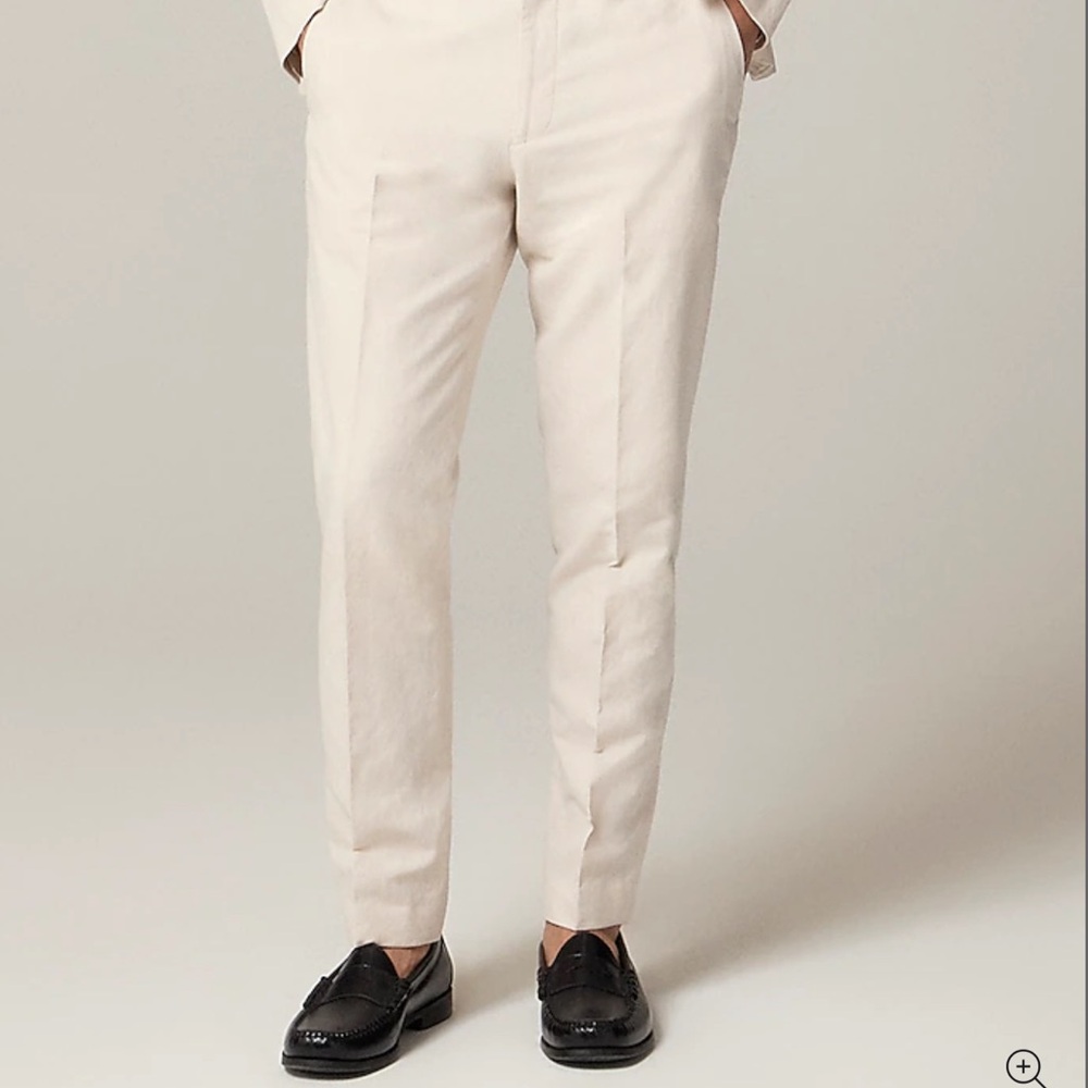 J. Crew Cream Chinos Slim Fit Modern Cropped